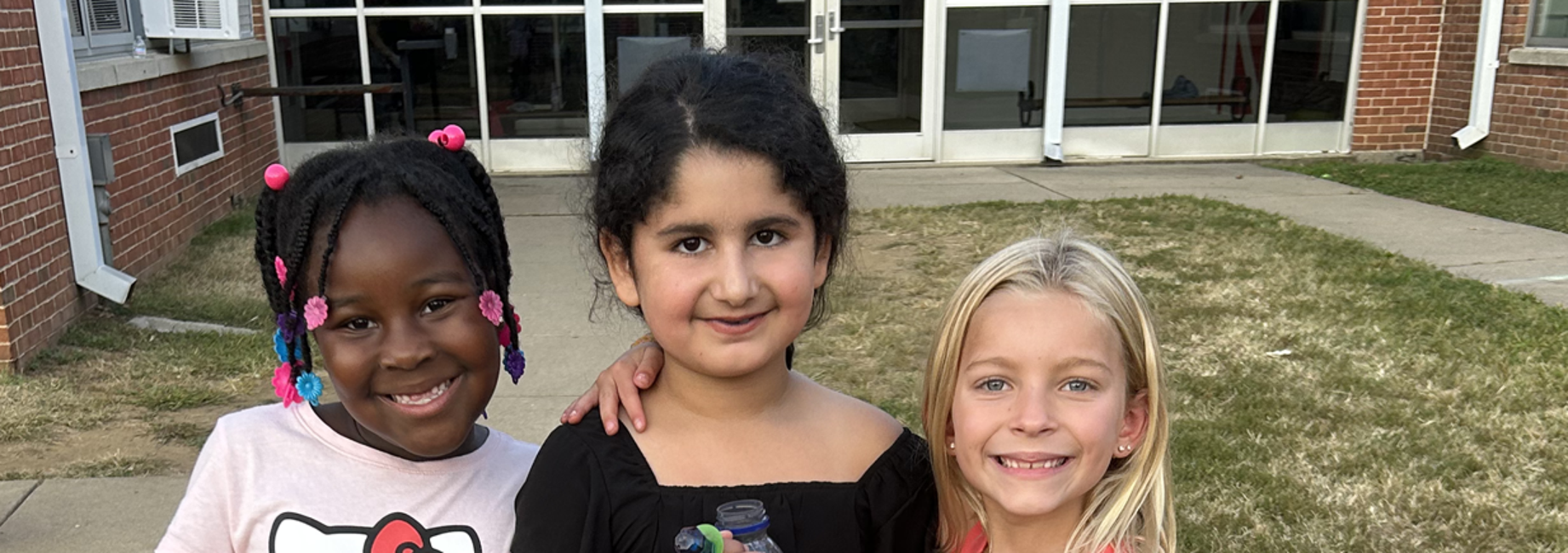 3 elementary students