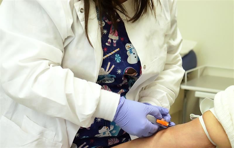 Phlebotomy students.