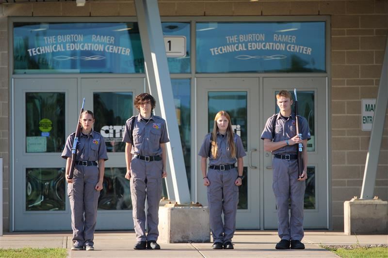  Public Safety students at the CTE 9/11 ceremony