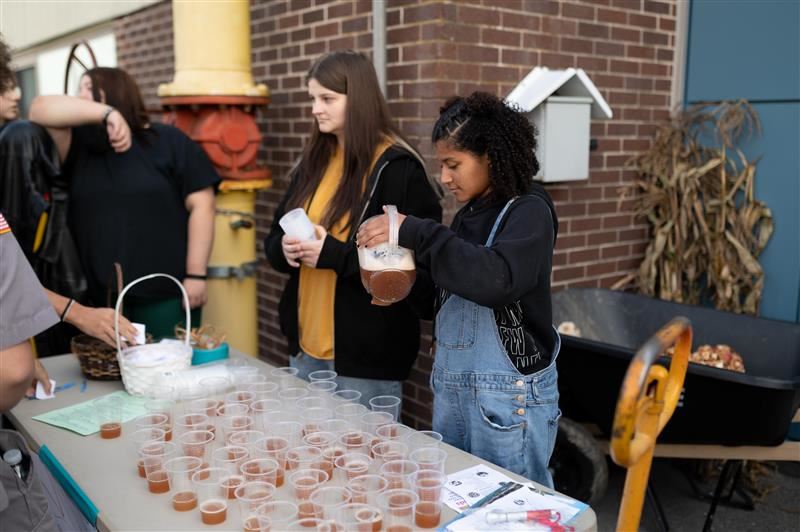 Fresh cider at the Ag expo!