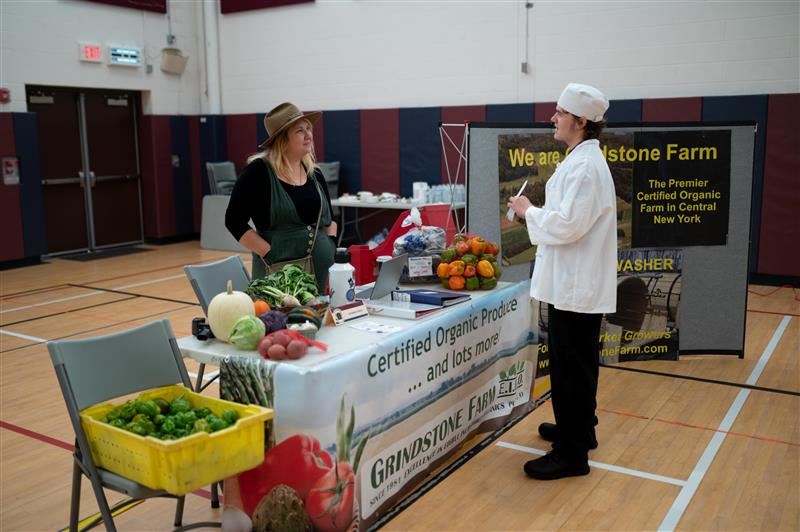 Fresh product from a local organic farm