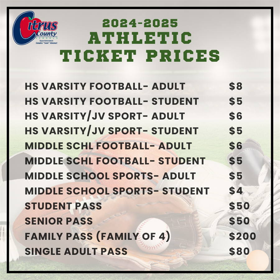 24/25 Ticket Prices