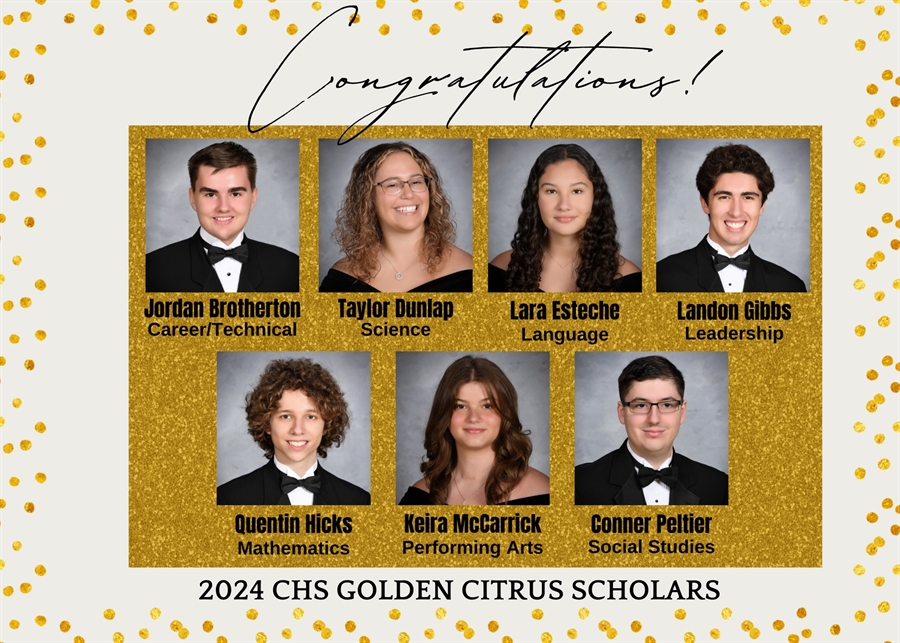 2024 CHS Golden Citrus Scholars