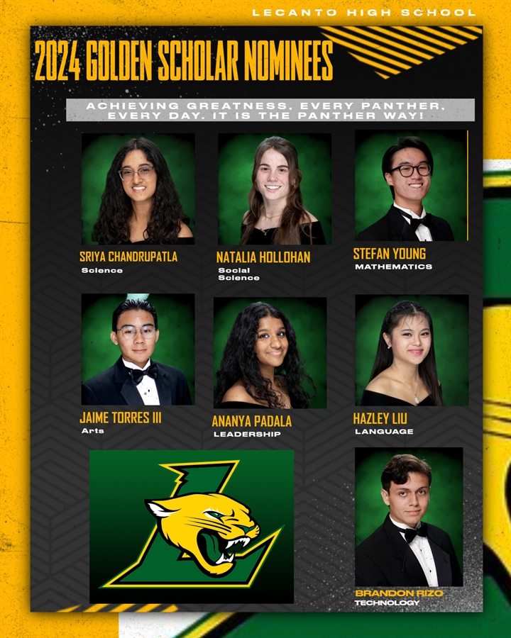 LHS 2024 Golden Scholar Nominees