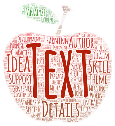 Apple with text in it