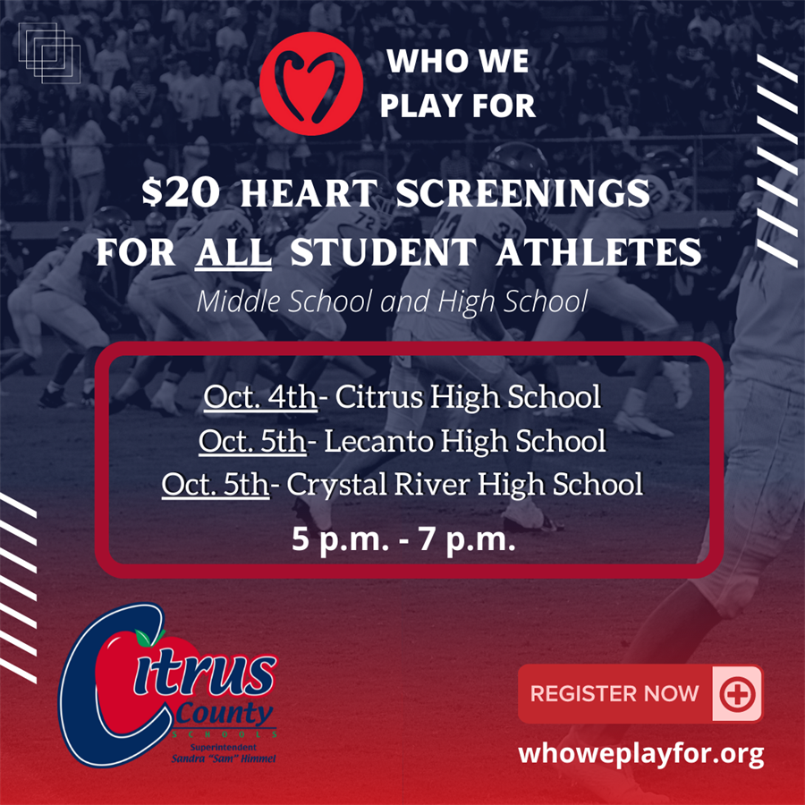 EKG screenings flyer