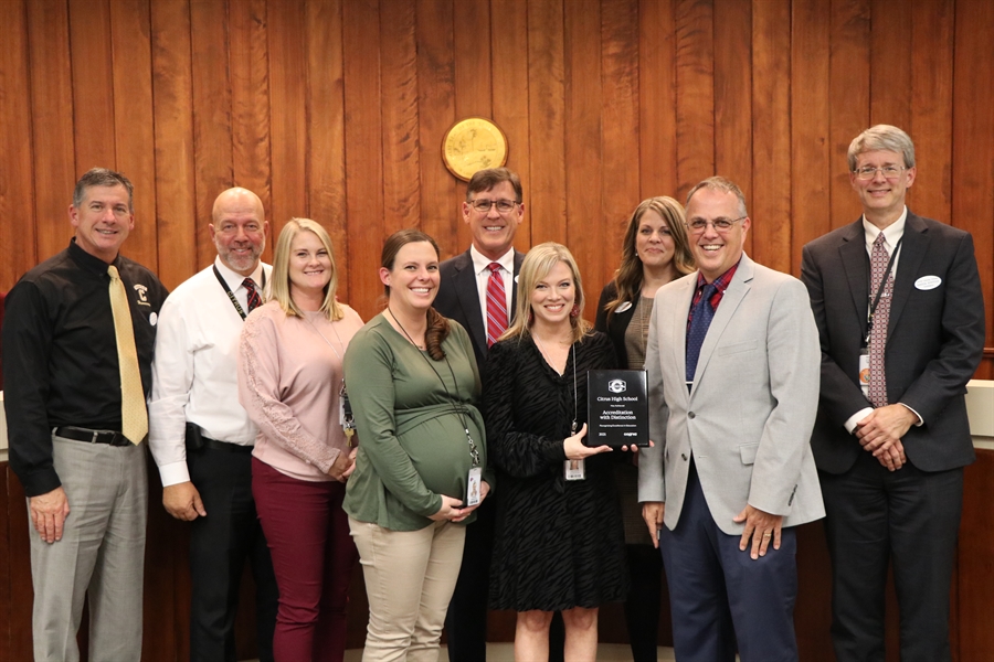 CHS recognized at school board meeting