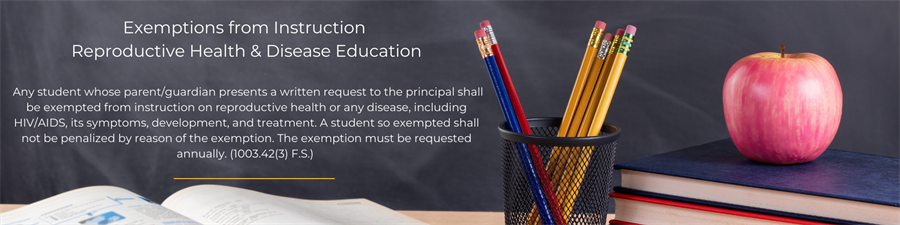 Exemptions from Instruction   Reproductive Health & Disease Education 