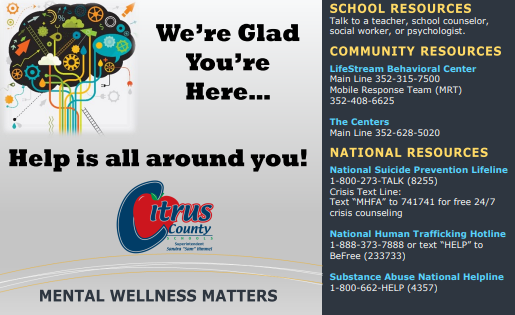 CCSB Mental Health Flier