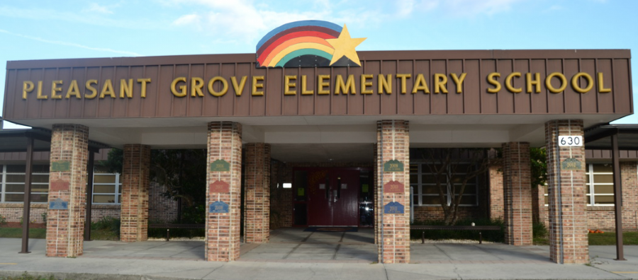 Front of Pleasant Grove School