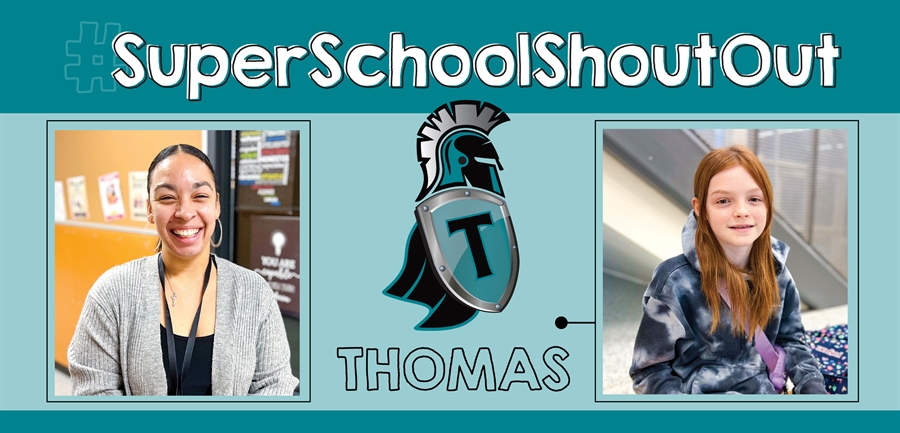 family involvement coordinator Sabrina Austin and sixth grader Maddisyn Love