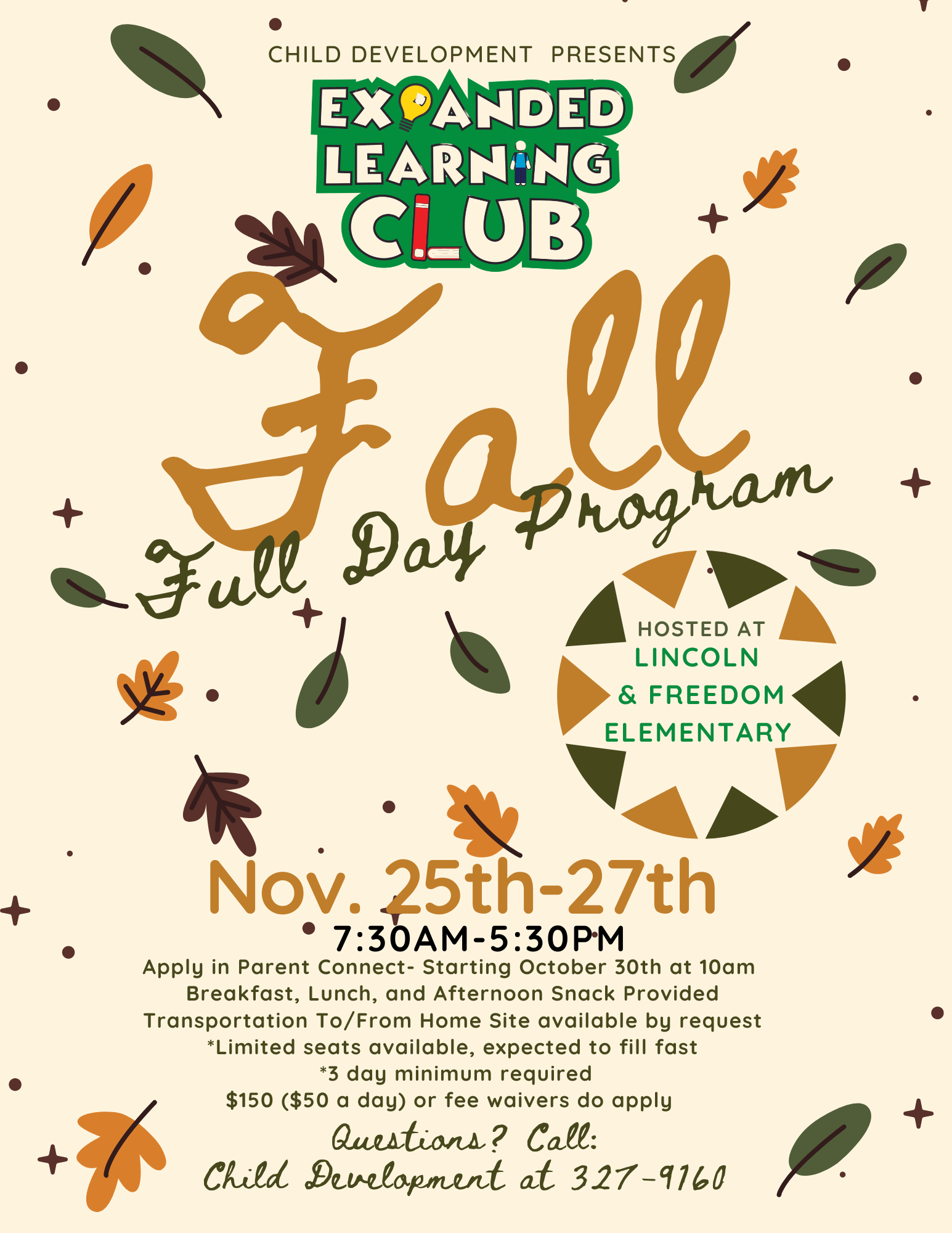 Fall Full Day Flyer