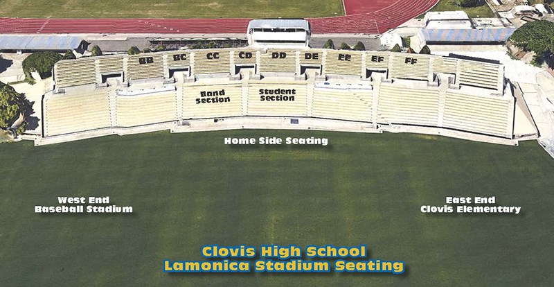 Photo of CHS Lamonica Stadium Seating