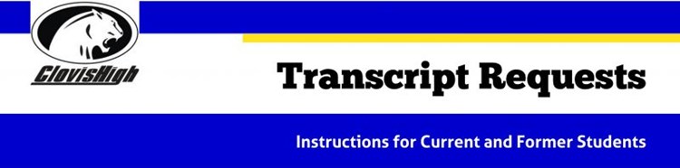 Transcript Request Banner