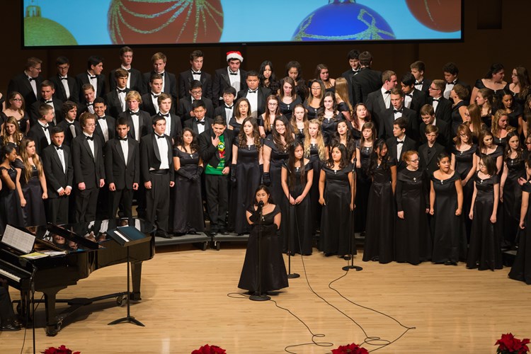 Choir during concert