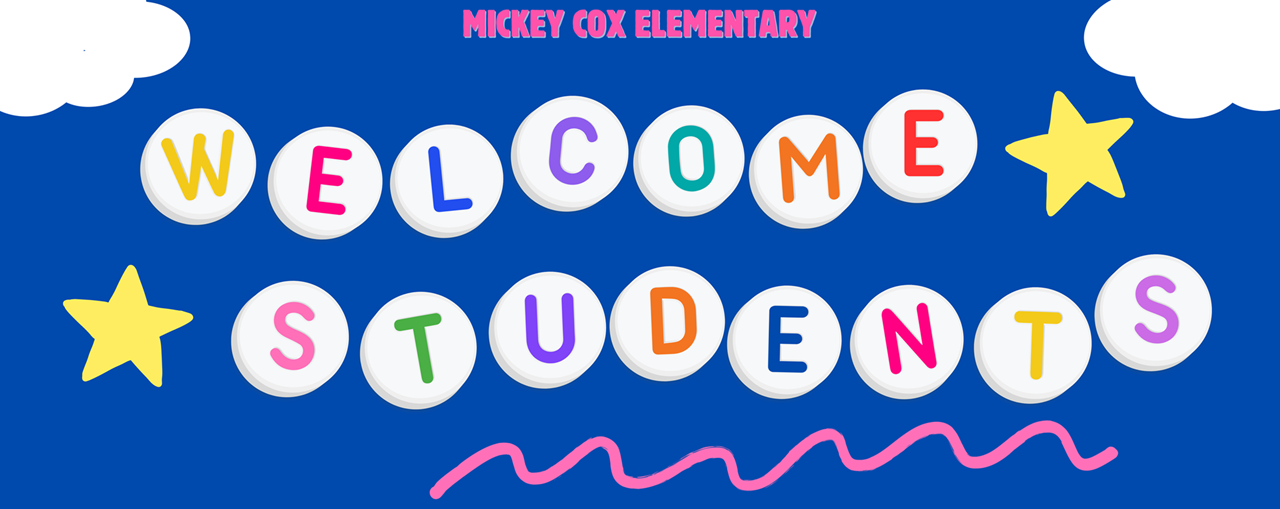  Welcome Students colorful banner