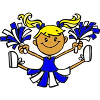 cartoon cheerleader