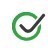 Green Circle with a black checkmark