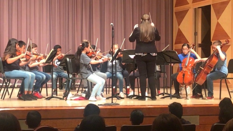 Sierra Vista Student performing on stage