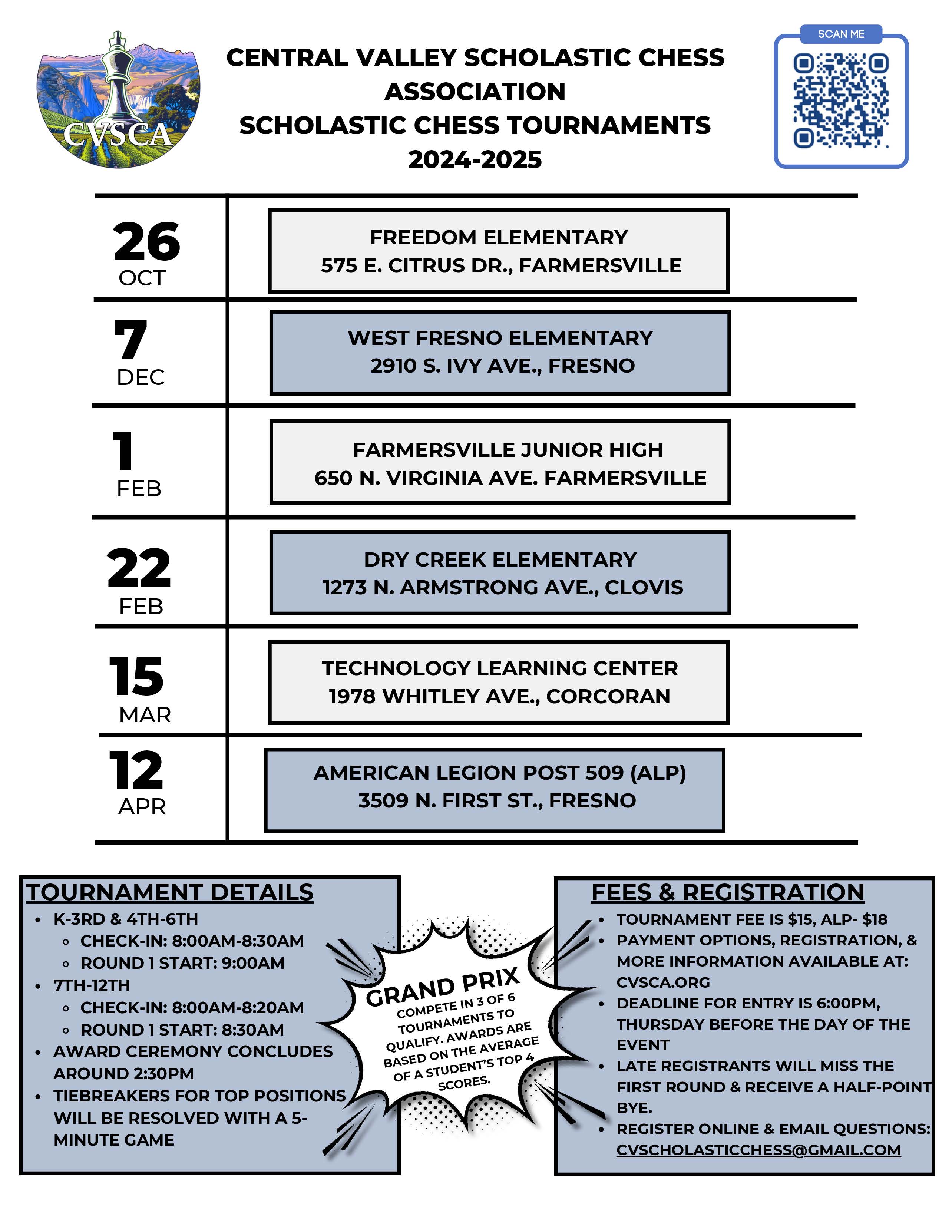 CVSC Chess Tournaments