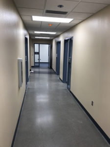 Counseling Hallway/Polished Concrete