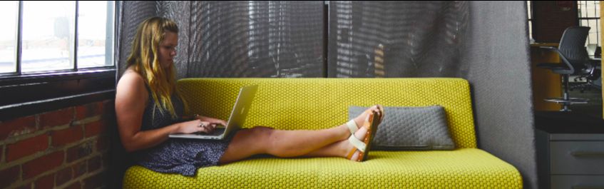 girl on couch