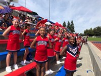 Cheerleaders at the Football Carnival