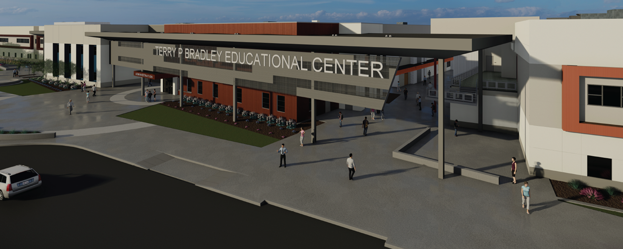 Render of Terry P. Bradley Educational Center