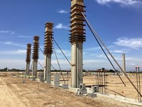 Clovis South large gym columns