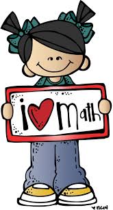 kids with I love math sign