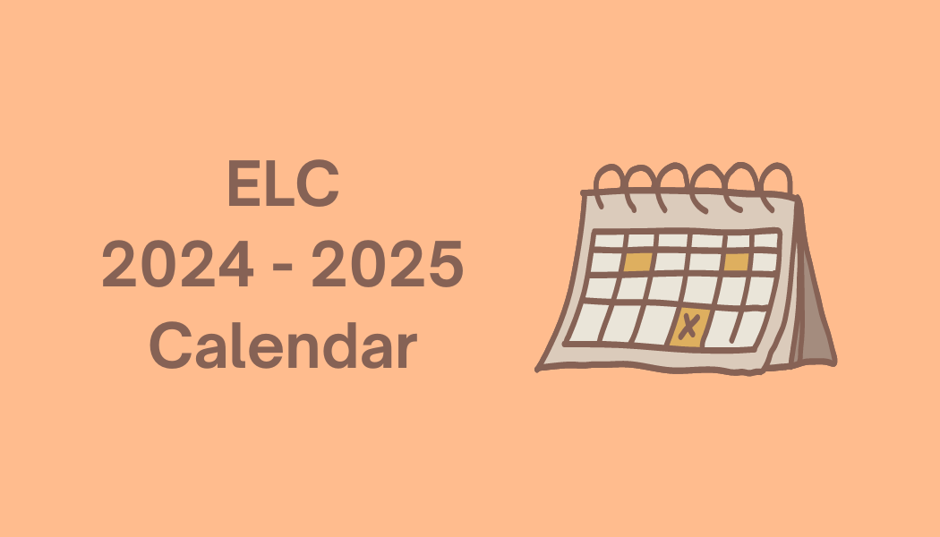 ELC Calendar for 24/25 school year