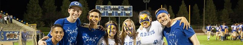 Students at Football Game