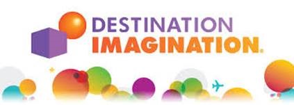 Destination Imagination Text with colorful circles