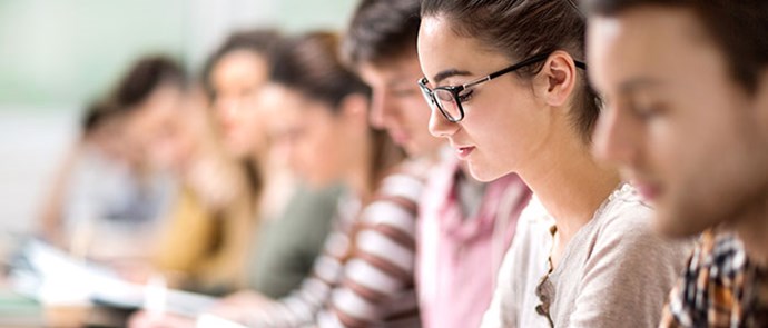 Students reading