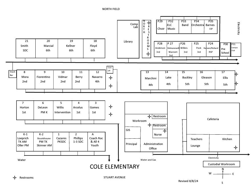 campus map for cole elementary