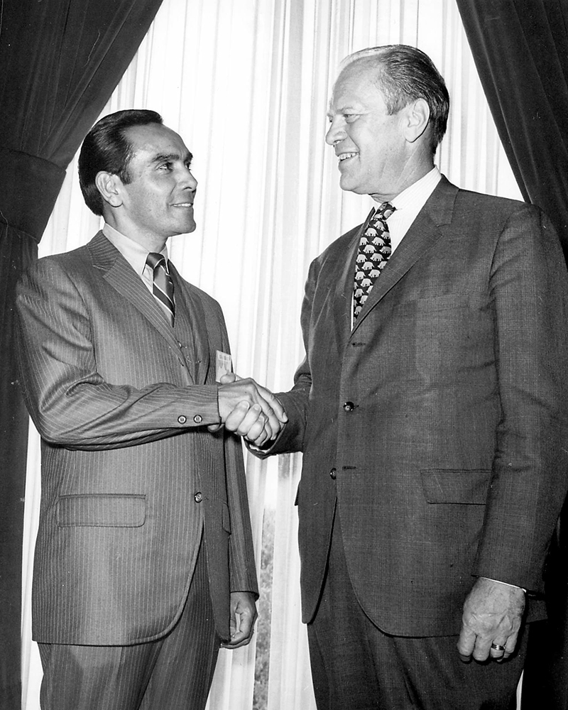 Sanchez and President Ford