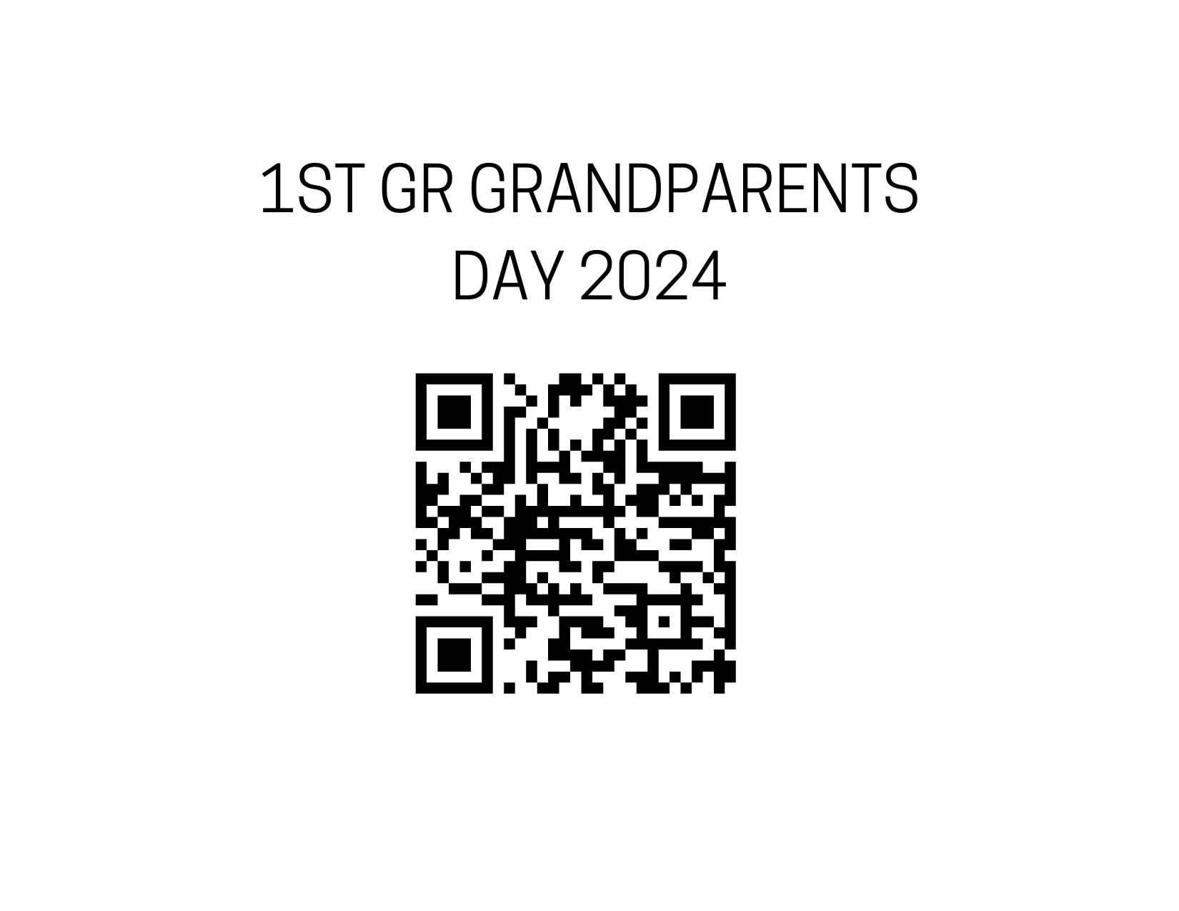 1st Grade Grandparents Day