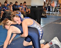 children wrestling