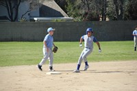 boys playing baseball