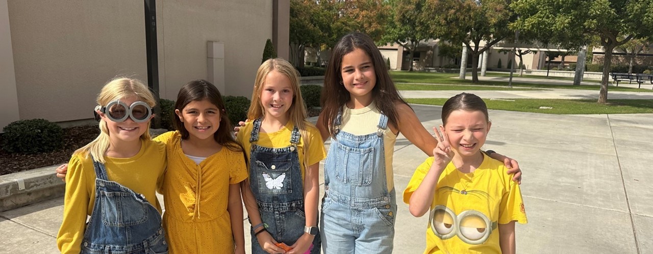 Students dressed up for Minion Day