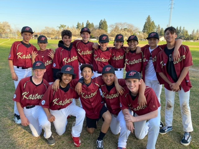 KIT Baseball players in a huddle