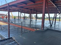 concrete pouring for Sanchez Intermediate building