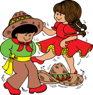 Folklorico dancers clip art