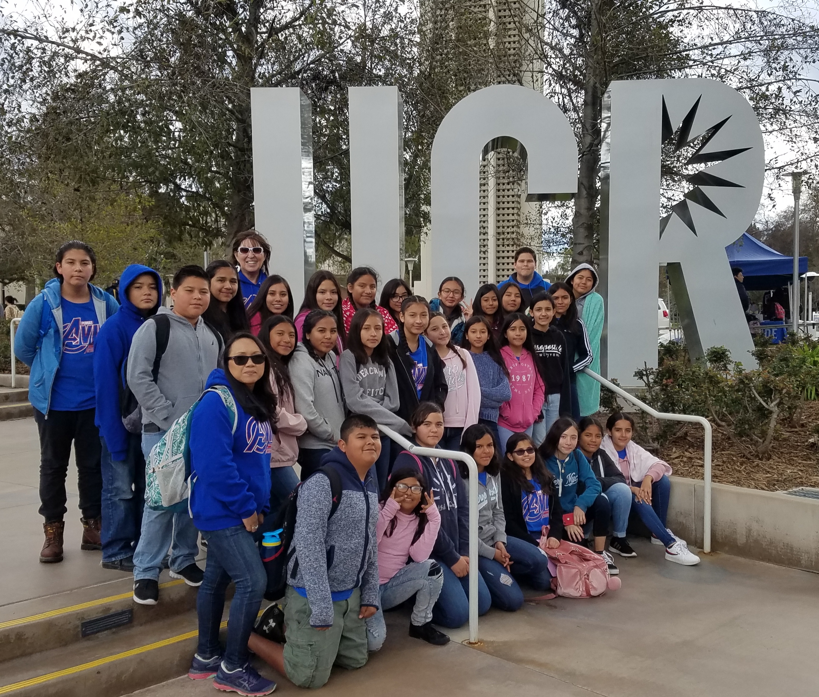 AVID students go on a field trip to UCR to explore the campus.