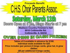 Corrected Information for Kahok Chorus Bingo Event