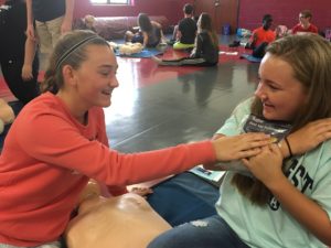 CMS Students Learning First Aid