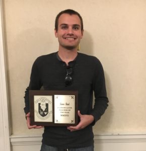 CHS Teacher James Stark Holding 2017 Latin Teacher of the Year Award