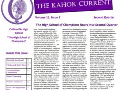 Front page of 2017 Kahok Current newsletter