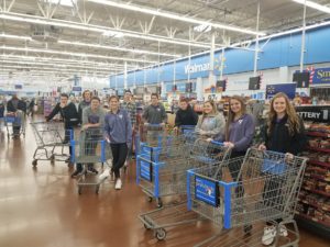 KAHOKstrong students with shopping carts