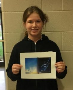 Collinsville Middle School yearbook cover design winner 